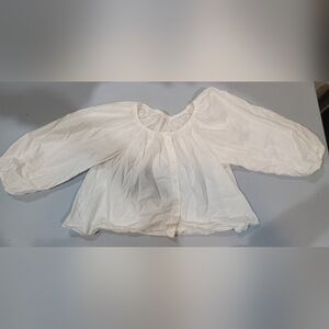 Doen Ivory Ruffled Blouse